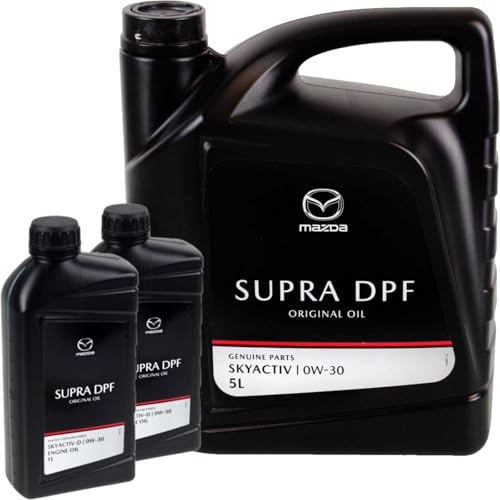 1x5+2x1 L Öl Supra DPF 0W-30 Skyactiv Diesel Synthese Techno | 463848 (für Skyactive Diesel Motoren mit Dpf),