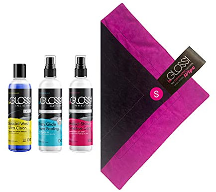 Latexpolitur Perfect Shine Premium Spray - Detergente especial de látex para lavado especial, paño de látex para limpiar