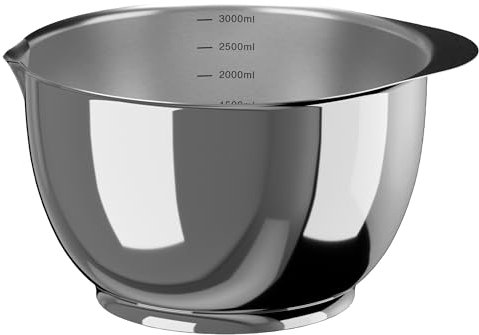 Rosti Margrethe Rührschüssel, Teigschüssel, Metallschüssel, Salatschüssel, Schüssel 3 Liter aus Edelstahl