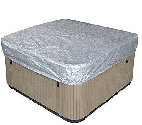 Ledph Hot Tub Abdeckung, Outdoor Aubenstaubschutz-Abdeckung Protector, Square Spa-Abdeckplane, Wasserdichtes Bad-Poolabdeckung, Hochleistungs-Spa-Cover, Anti-Uv-Badewanne SchutzhüLle,231 * 231 * 30cm