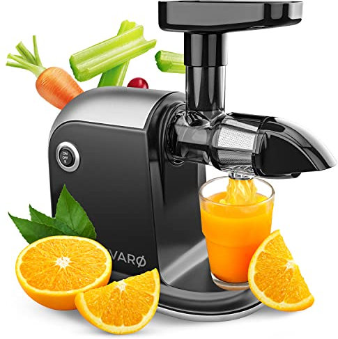 Divaro [L'originale] – Slow Juicer – Spremiagrumi frutta e verdura – [150 W] spremiagrumi con funzione di inversione – Spazzola per la pulizia – Senza BPA
