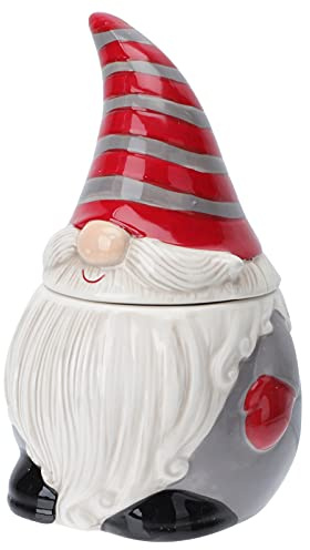 Operitacx 1pieza Bote De Almacenamiento De Cerámica Grande Con Tapa Hermética Para Té Dulces Recipiente Decorativo Para Navidad Uso Doméstico