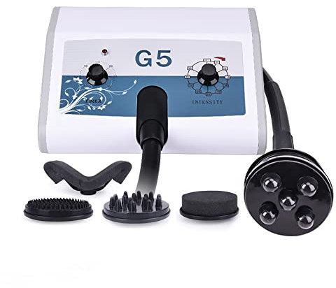 HSRG G5 Vibrierendes Körper-Schlankheitsgerät, Hochfrequenz-Gewichtsverlust, Schlankes Taillen-Körperformungs-Massagegerät Mit 5 Köpfen, Zu Hause Verwendeter Fettverbrenner, Cellulite-Entfernung
