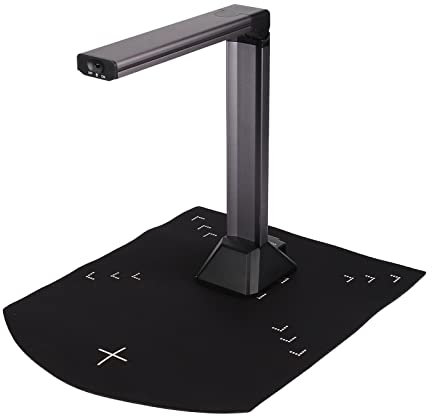 Dokumentenkamera Overhead Scanner, 5 MP Smart Portable Document Scanner A4 USB Buchscanner Eingebautes LED Licht, für Lehrer Online Unterricht und Schüler Fernunterricht