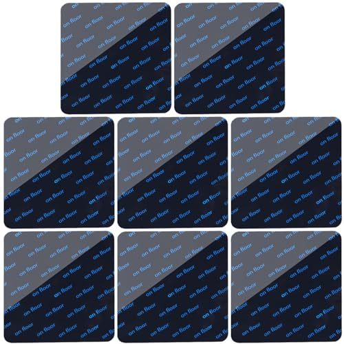 8 Stück Teppich Antirutschunterlage,Antirutschmatte für Teppich,10 * 10cm | Teppich Rutsch Stop,Teppichstopper,Teppich Rutschfest,Anti Curling,Wiederverwendbarer,Schwarz