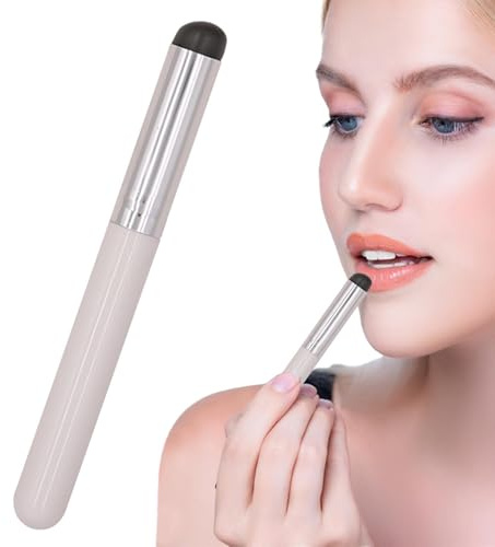Moonyan Aplicador de labios de silicona | Soft Lip Brush Aplicador de labios Silicona,Herramientas de maquillaje portátiles multifuncionales para brillo de labios, lápiz labial, corrector, sombra