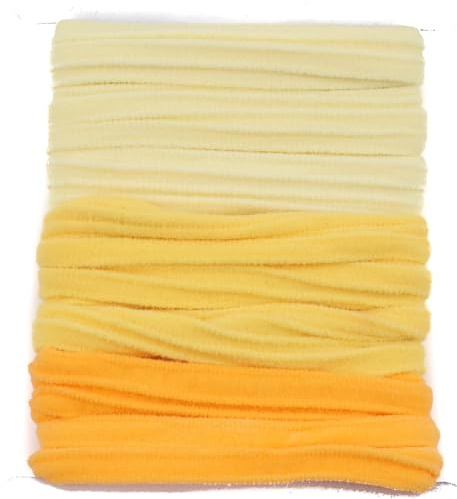 Mytoptrendz® -8 pcs Hair Ties No Damage, Strong, Stretchy Hair Bands, Girls Soft Nylon Ponytail Holders, Snag-Free Rubber Bandsfor Womens Updos & Braids (Gradient Yellow)