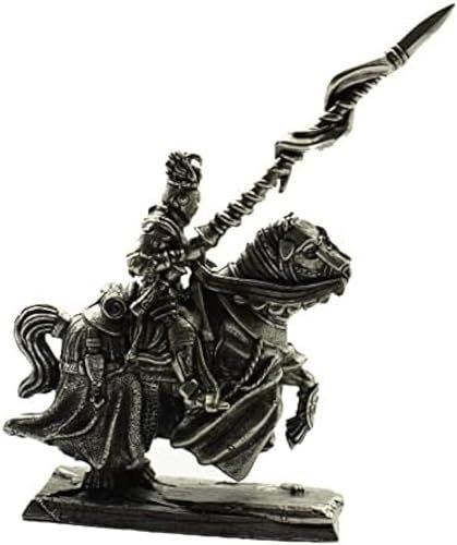 Metall Kupfer Lanze Kavallerie Ritter Figuren Miniaturen Desktop Ornamente Skelett Soldat Spielzeug Modell Home Dekoration Handwerk Geschenk