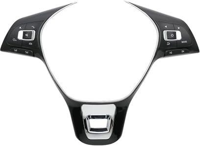 LeLeD Bluetooth-Media-Taste, Mehrfunktions-Taste Am Auto-Lenkrad, Auto-Multifunktions-Fernbedienung Für VW Jetta Golf Polo Passat,B/Without Battery.