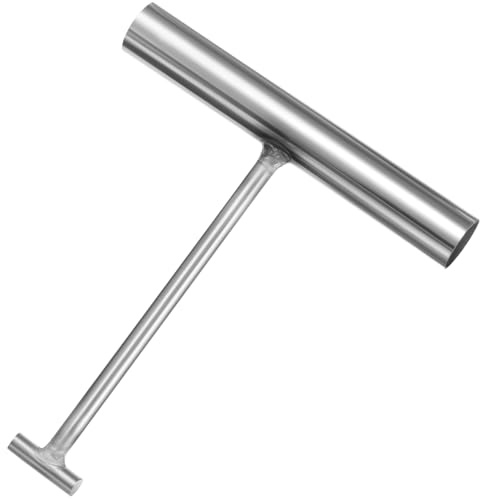 ULTECHNOVO Manhole Cover Lifting Keys, 160mm Heavy Duty T-Shape Manhole Hook, Stainless Steel Drain Grate Lifter for Outside Drain Covers & Grates, Puller Tool for Roller Shutter Doors & Cargo