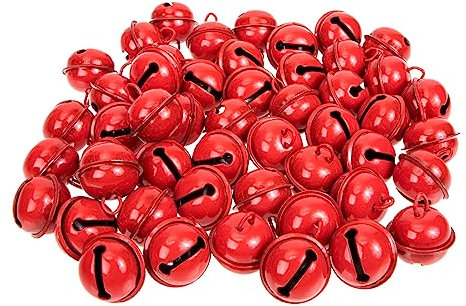 PRETYZOOM 200 STK Die Klingel Anhänger in Glockenform Kleine Glocken Selber Machen Heimtierglocken-DIY-zubehör Haustier Jingle Bells Glöckchen-Ornamente Weihnachtsbaum Glocke Eisen Rot