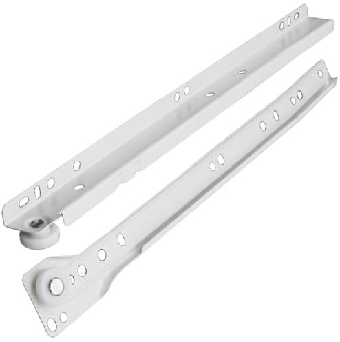 Schubladenschienen, Schubladenschienen Softclose, Schrankschienen aus Kaltgewalztem Stahl, Verdickt für Kommoden, Tastaturablagen und Schubladen, Büros und Garagen, Gleitschienen für Regale(25cm/9.8in