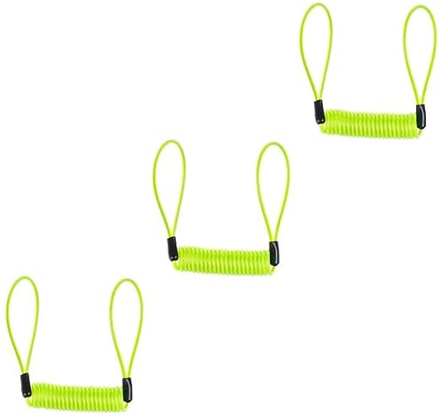 Anneome 3stücke Motorbike Disc Lock Kabel Mit Alarmfunktion Hochsichtbare Diebstahlsicherung Für Motorräder Roller Und Fahrräder Leicht Und Tragbar Helle Gelbe Farbe