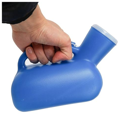 Urinflaschen für Männer 1000 ml männliches Urinal, tragbares Herren-Töpfchen-Pipi-Flaschensammler, Reisetoilette