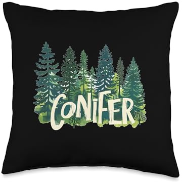 Conifer Costume for Forest, hiking and Trees Lovers Throw Pillow