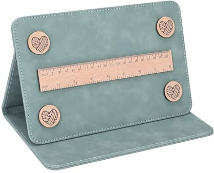 aleawol Strickmusterhalter, Faltbarer Strickdiagrammhalter, Blau