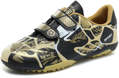 BAODLE Chaussures de Football Enfant FG/AG Professionnel Plein Air pour Garçon Football Boots TF Chaussures d'Entraînement de Football Adolescents Basses Antidérapant