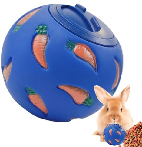 Futterspender Kaninchen Spielzeug, Snackball Nager, Snack for Rabbits, Treat Ball Guinea Pig, Pet Slow Feeder Toys, Klein Snack Ball Futterspender Für Kätzchen Kaninchen Haustier