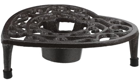 Gatuida Calentador De Tetera De Hierro Soporte Tripode Decorativo para Velas para Café Leche y Vintage y Elegante Accesorio De Cocina Multifuncional