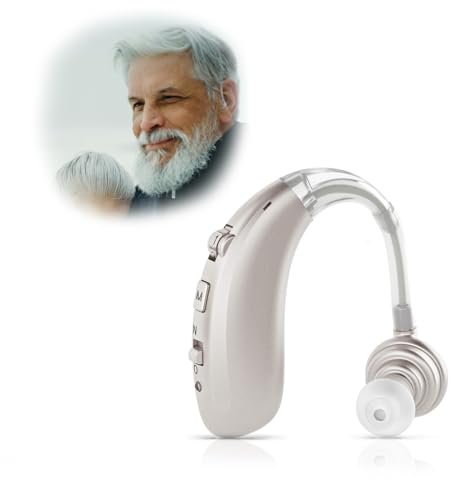 Britzgo audio device suitable for the elderly, equipped with an intelligent noise-canceling chip, delivers clear sound quality and is designed for extended wear (1, Silver)