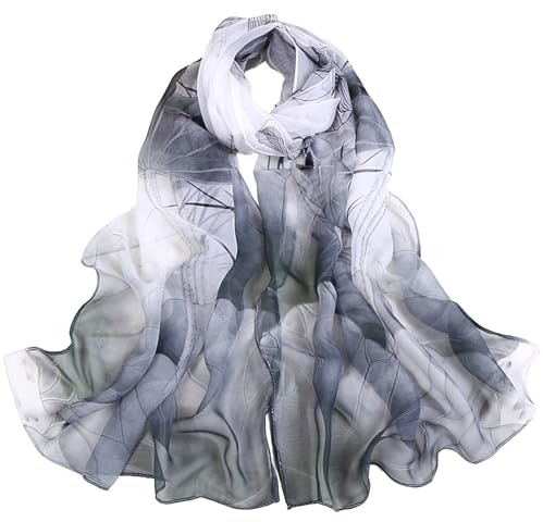 MUNSKT Sommerschal Damen Dünn Chiffon Schal Leicht für Strand Alltag Party Bankett