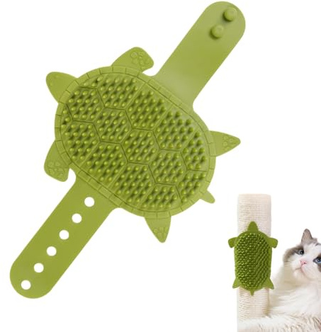 Toilettage Autonome pour Chat,Coin de Frottement pour Chat - 203 Dents Imperméable Tondeuse Sangle en Silicone Outil de Massage pour la Saison de Entretien Quotidien Intérieur Salon Voyage