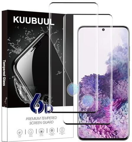 KUUBUUL für Panzerglas Schutzfolie für Samsung Galaxy S20, [2 Stück][Erkennbarer Fingerabdruck][9H Härte][Blasenfrei][Anti-Kratzer] Gehärtetes Glas für Samsung S20 Displayschutzfolie