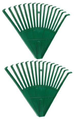 KONTONTY 2 pezzi Rastrello in Plastica Leggero per Foglie e Rami Manico Ergonomico Antigraffio per Pulizia Facile e Cortile da
