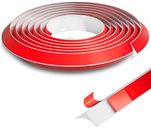 354 Flexible Quarter Round Molding Trim, Bendable Trim Molding, Peel and Stick Silicone Caulk Strip for Floor Edge, Wall Corner, Stairs, Cabinet and Tub Edge