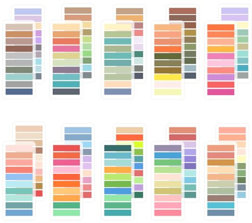 4000 Stück Seitenmarker Selbstklebend,20 Set Haftnotizen Tabs,Klebezettel Klein,Page Marker,Sticky Tabs,für Büro,Schule,Seitenmarkierung,Klebemarkierung und Index Annotating Tabs (Farbe: Mehrfarbig)