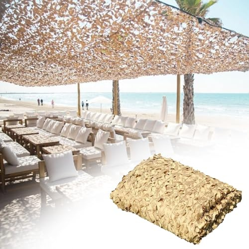 Genérico Red De Camuflaje para La Caza, 2x3 3x3 3x4 4x4 8x10m Malla De Camuflaje Militar, Toldo Camuflaje Protección Solar, Reforzada 210D para Exterior Decoración Pergolas Jardin CS