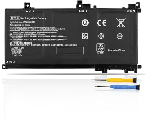 K KYUER TE03XL Battery for HP Omen 15-ax000 Pavilion 15-bc000 15-bc300