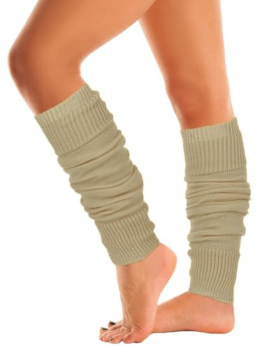 Mysocks Stulpen Damen beinwärmer Frauen Mädchen Winter 80er Stulpen Beinstulpen Beinwärmer Kniestrümpfe Leg Warmers Strümpfe in Einheitsgröße