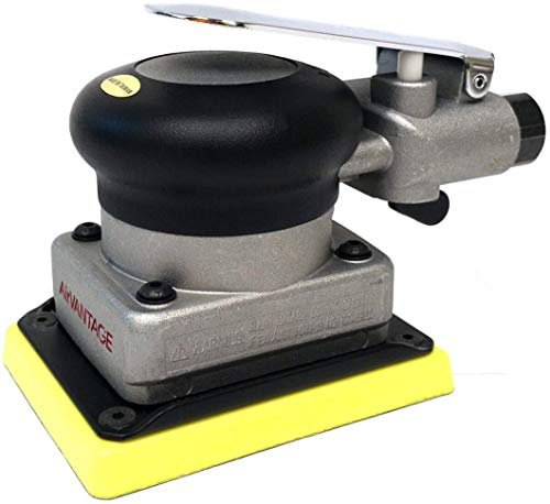 AirVANTAGE Industrial-Grade Orbital Pneumatic 3 x 4 Jitterbug Air Sheet Sander Non-Vacuum, 1/4 in. NPT Air Inlet (NV: Hook & Loop)