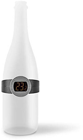 NEDIS Thermomètre à vin - Écran LCD - 0-50 °C - Noir - 76 mm