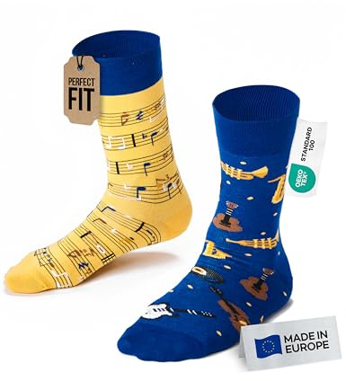 Many Mornings Notas Musicales Calcetines desemparejados Hombre