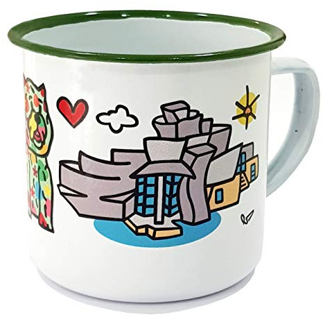 DONSOUVENIR Taza Metal Puppy Bilbao. Modelo: Museo