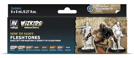 Vallejo Val80259 Lot de 8 flacons de Peinture pour Maquette 8 ML