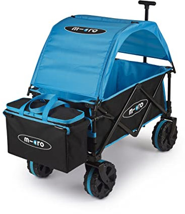 Micro Scooters | Micro Deluxe Wagon | Family Storage Trolley | Perfect for Camping Trips & Festivals | Black