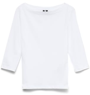 Vero Moda Femme Vmpanda 3/4 Top JRS Noos T-Shirt À Manches Longues, Blanc-2, M EU