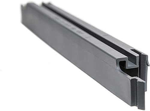 Zaunland Steckprofil Klemmschienen 20 Stück für Sichtschutzstreifen RAL 7016 Anthrazit - passend für Doppelstabmatten Maschenweite 50×200 mm - Sichtschutz Montagehilfe für blickdichten Gartenzaun