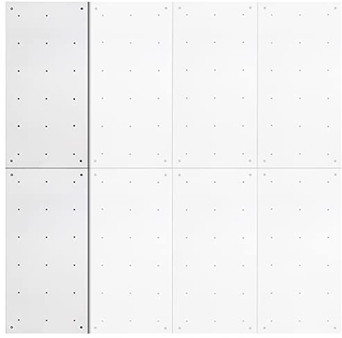 ALPIDEX Kletterwand ab 1,44 qm in Natur/Weiß/Braun inkl. Befestigungsmaterial und Einschlagmuttern, unbegrenzt erweiterbar Kinder Erwachsene, Veredelt Weiß|2 Paneele (1.44 m²)