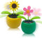 Chingde Wackelfigur Blume, Solar Tanzende Blume Solarblume Wackelfigur Wackelblume Solar Solarbetriebene Wackelblume für Auto Haus Oder Büro (2 Stück, B)