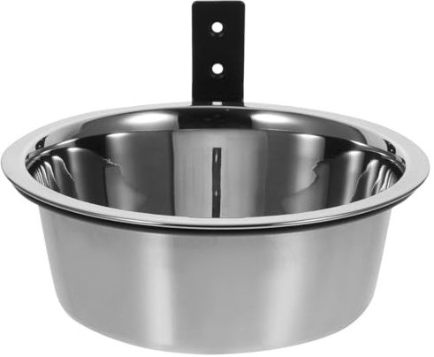POPETPOP Gamelle Chien Surélevée en Acier Inoxydable 8.27'' X 8.27'' .95'' Bol À Eau Et Nourriture Facile À Nettoyer sans Odeur pour Chiens Moyens Confort d'alimentation Quotidienne