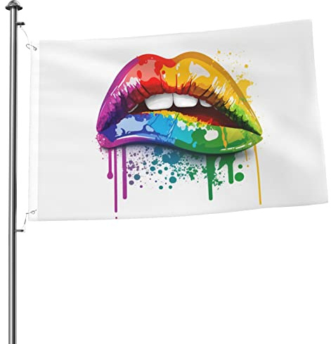 Bandera LGBT Gay Pride de 2 x 3 pies de doble cara exterior, pancarta grande, bandera de casa, patio, decoración al aire libre
