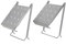 ECUTEE 2PCS Step Platform Ladder Anti-Slip Work Shelf For All Ladders x2 Steps, Ladder 30 * 26.5 cm Folding Stair Step Work Bench Standing Platform, Hanging Storage Platform Load Bearing Max 150KG