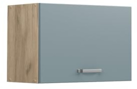 Vicco Hängeschrank R-Line, Blau-Grau, 60 cm | Nach oben öffnende Tür · ✓ Über der Dunstabzugshaube · Tiefe – 31 cm · ✓ Frei kombinierbar · 1 Tür