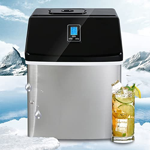 Macchina per Il Ghiaccio Macchina per cubetti di Ghiaccio 120W 2.2L 12-20 Minuti Tempo di Produzione Pronto 24 cubetti di Ghiaccio Display a LED Macchina per Ghiaccio per casa Bar Cucina Ufficio, Acq