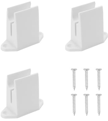 Create idea 3 pezzi Supporto Manovella 44,3x56,3mm Plastica Staffa Manovella a Parete con Viti per Tenda da Sole Tenda a Rullo Persiana Finestra a Lamelle Asta Manovella 13mm
