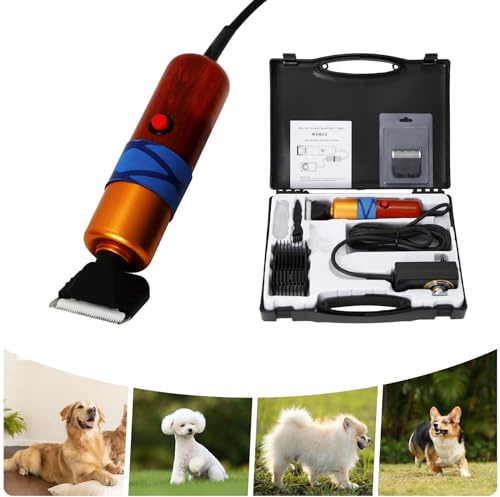 200W Felltrimmer Tierhaarschneider Elektro Schafschere Maschine Trimmer Schafwolle Rasierer Elektrischer Variabler Geschwindigkeit Haarschneider Mit Werkzeugkasten FüR Hunde Katzen Schafe
